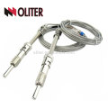 sensor rtd shielding flexible cable ss304 ss316 probe temperature sensor manufacturer pt100